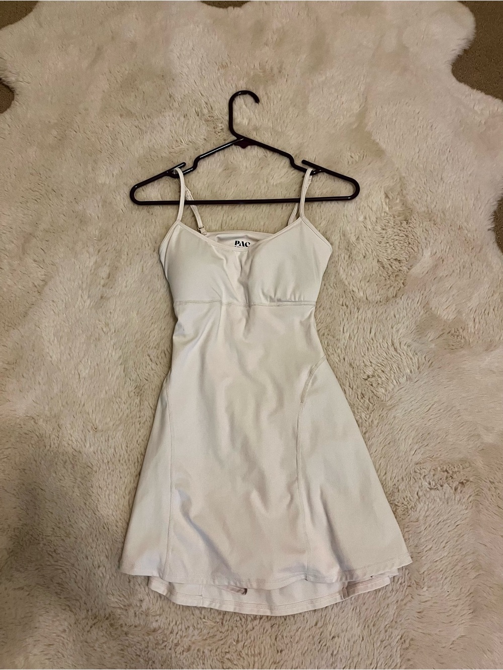 White Spaghetti-Strap Mini Dress